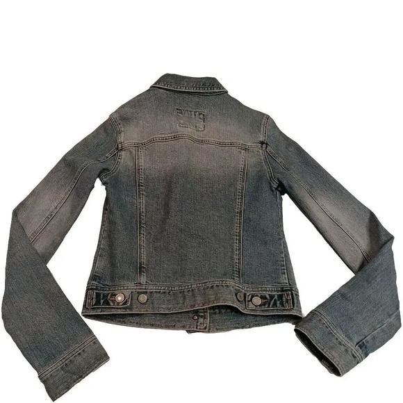 Vintage Y2K Hollister Distressed Wash Denim Button Up Jacket Medium... - Picture 2 of 9